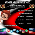 Daftar Website MEGA4D Situs Toto Togel 4D Hadiah 10 Juta Rupiah